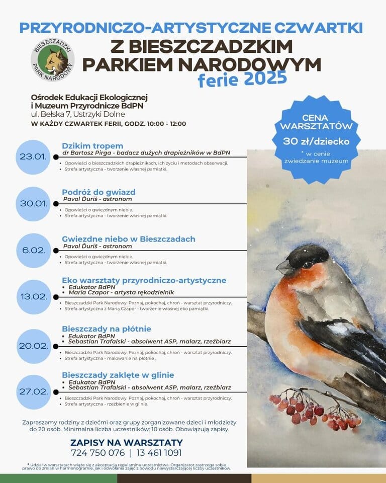 Ferie z Bieszczadzkim Parkiem Narodowym