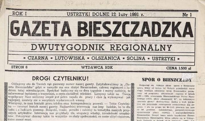 Archiwalne numery "Gazety Bieszczadzkiej"