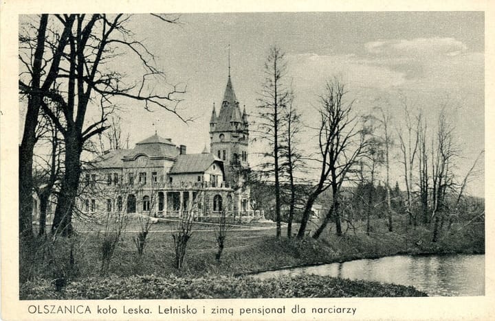 Na starej fotografii – Pałacyk  w Olszanicy