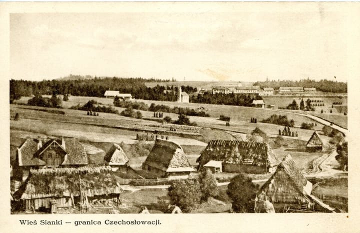 Na starej fotografii - Przedwojenne Sianki
