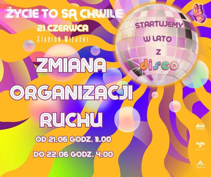 Zbliża się koncert "Startujemy w lato z DISCO" - zmiana organizacji ruchu