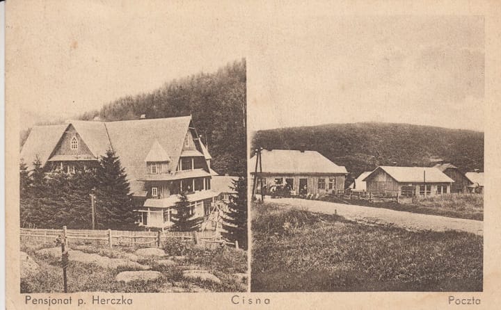 Na starej fotografii – Cisna jeszcze mało znana