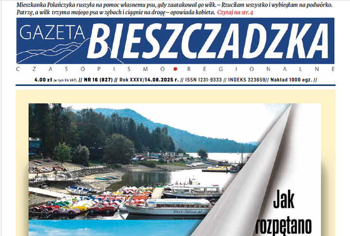 Najnowszy numer "Gazety Bieszczadzkiej"
